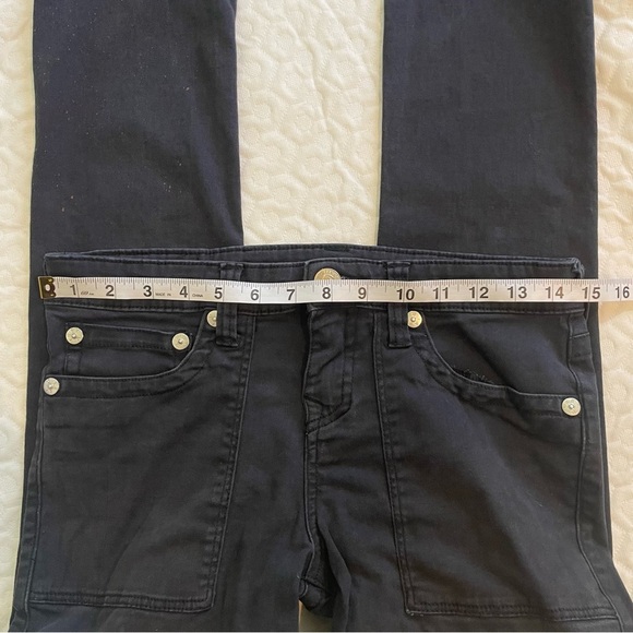 True Religion Black Jeans Girl’s Size 16 Geno Relaxed Slim Fair Condition Stains - Picture 9 of 16